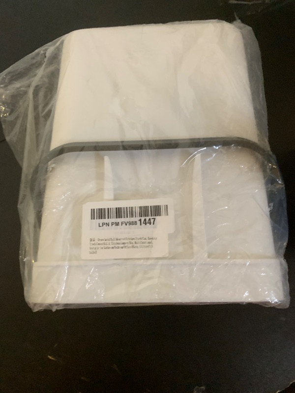 Photo 1 of 1.3 Gallon/5L Kitchen Compost Bin, Suitable for Countertops or Under Sink, Hanging Hook Trash Can with Lid, Ideal for Cabinets/Bathrooms/Bedrooms/Offices/Camping(White)