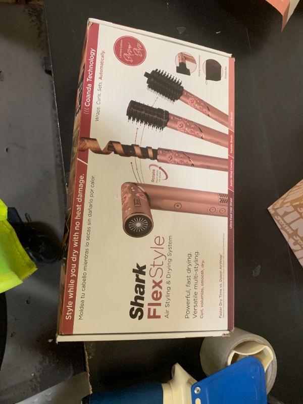 Photo 1 of Shark FlexStyle Air Styling & Drying System, Powerful Hair Dryer Brush & Multi-Styler with Auto-Wrap Curlers, Concentrator Attachment and Storage Bag, Blossom Bliss, HD432RS