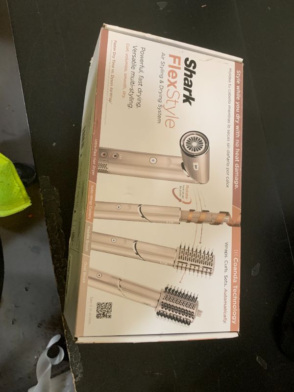 Photo 1 of Shark FlexStyle Air Styling & Drying System, Powerful Hair Dryer Brush & Multi-Styler with Auto-Wrap Curlers, Paddle Brush, Oval Brush, Concentrator Attachment, Stone, HD430