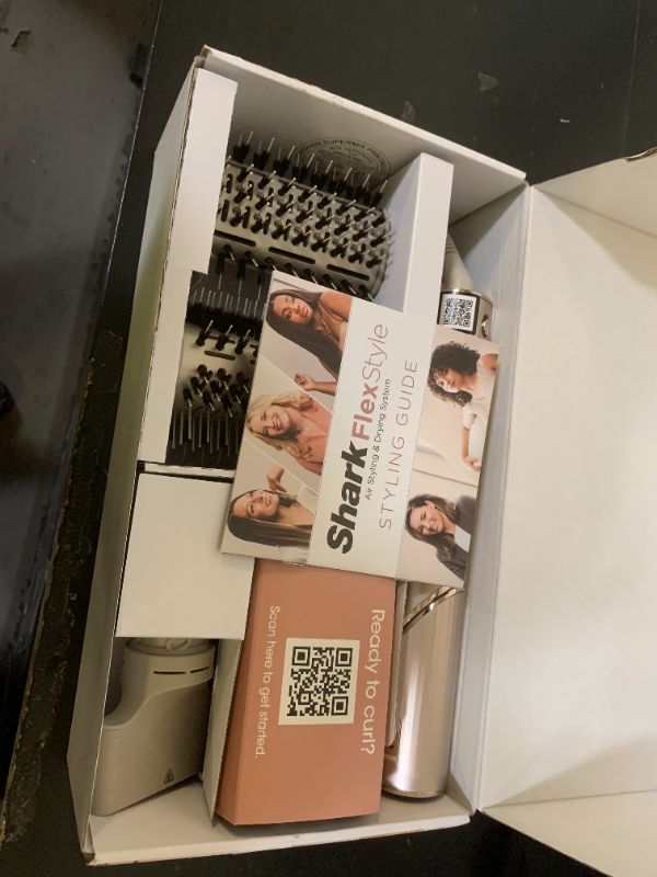 Photo 1 of Shark FlexStyle Air Styling & Drying System, Powerful Hair Dryer Brush & Multi-Styler with Auto-Wrap Curlers, Paddle Brush, Oval Brush, Concentrator Attachment, Stone, HD430