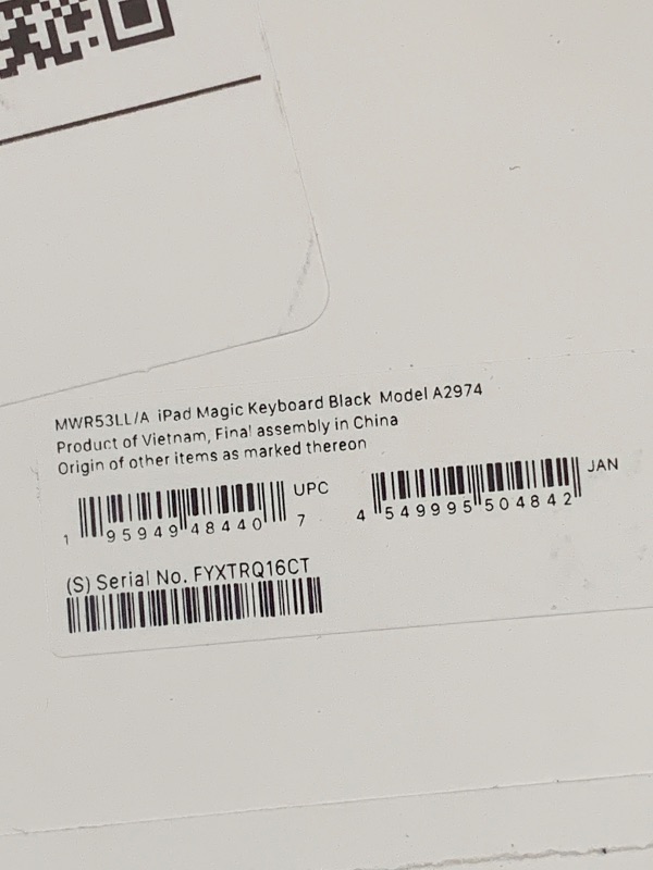 Photo 1 of Apple iPad Magic Keyboard Case for iPad Pro 13-inch (M4 and M5), Great Typing Experience, Built-in Trackpad, Function Row, US English - Black