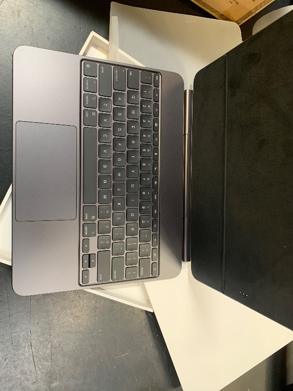 Photo 1 of Apple iPad Magic Keyboard Case for iPad Pro 13-inch (M4 and M5), Great Typing Experience, Built-in Trackpad, Function Row, US English - Black