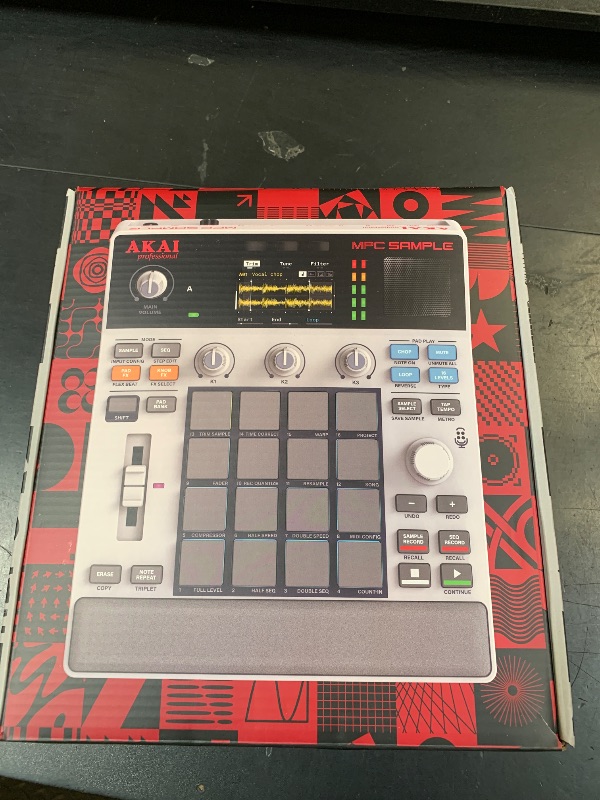 Photo 1 of Akai Professional MPC Sample Standalone Portable Sampler, Sequencer and Effects Processor, with Rechargeable Battery, USB-C, Built-in Speaker and Microphone
