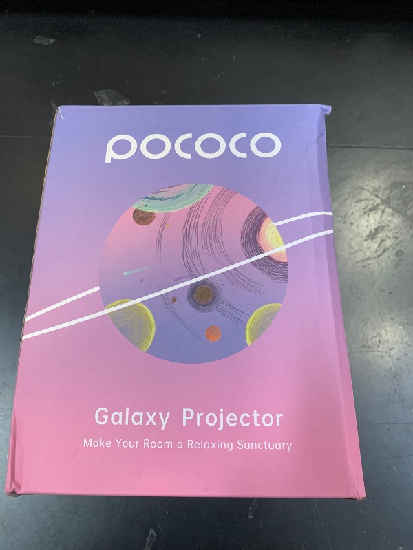 Photo 1 of POCOCO Galaxy Star Projector for Bedroom with Replaceable Optical Film Discs, Home Planetarium Night Light Projector with High-Definition Soft Light for Relax, Study, and Meditate, Stress Relief Gifts