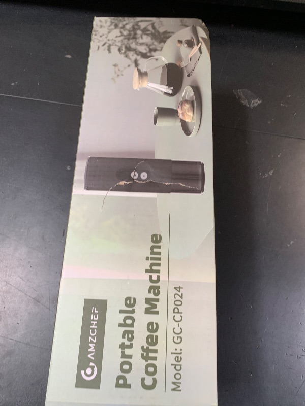 Photo 1 of AMZCHEF Portable Coffee Maker Rechargeable w/ 9000mAh Battery, 2-in-1 Travel Espresso Maker for Ground/NS Capsules, Car Espresso Machine Self-Heating for Camping, RV, Hiking, Office, Aluminum