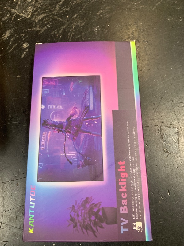 Photo 1 of KANTUTOE LED Lights for TV, 16.4ft TV LED Backlight for 45-75 Inch TVs, RGB TV Backlight Behind with Music Sync, Smart APP and Button Control Strip Lights USB Powered for Bedroom/Gaming