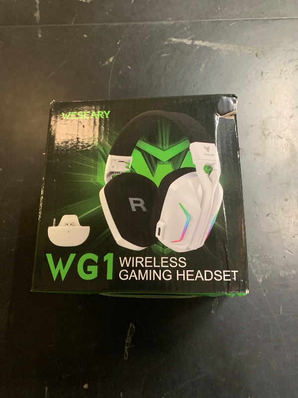 Photo 1 of WESEARY Wireless Gaming Headset for Xbox Series X|S, 2.4GHz Ultra-Low Latency Headset with Noise Cancelling Mic for PC, PS5, PS4, Switch, Mac, 3D Surround Sound, Bluetooth 5.4, 50H Battery