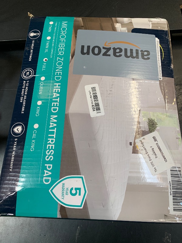 Photo 1 of Serta Multi-Zone Heated Mattress Pad – Single Controller for Personalized Body & Foot Warmth, 10 Heat Settings, Auto Shut-Off, Soft Microfiber, Machine Washable, 15" Deep Pocket – Full Size