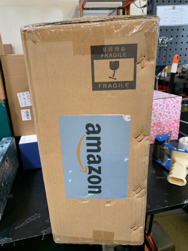 Photo 1 of Yoenecea Modern Outdoor Post Light, Aluminum Lamp Post Light Fixture with Ribbed Glass, Soptted Black Outside Pole Lighting with 3-Inch Pier Mount Base for Yard Porch Pathway (14.2''H, 1 pc)