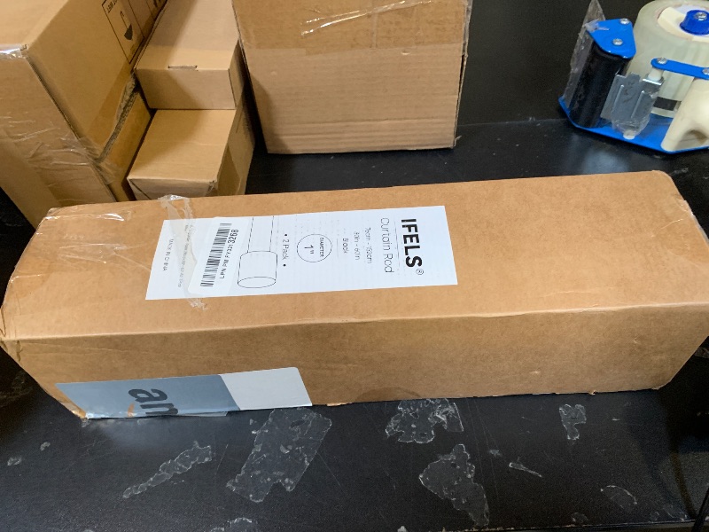 Photo 1 of 1” Diameter Matte Black Curtain Rod Itself is 30-60 inch 2 Pack, Fit 30 to 56 Windows with Heavy Duty Adjustable Telescopic Rod?Splicing Metal Extra Long Curtain Rod for Windows Sliding Glass Door