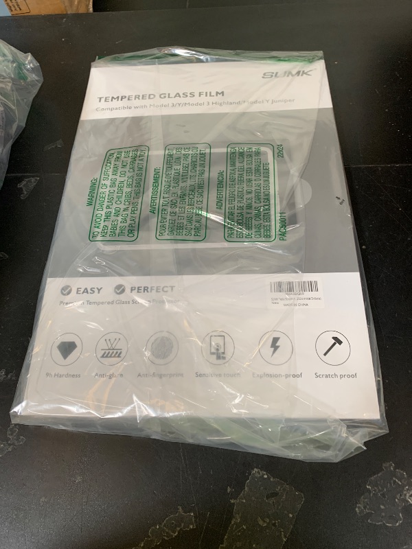 Photo 1 of SUMK 15.4 inch Screen Protector for Tesla Model 3/Y Accessories [Anti-Glare & Anti-Fingerprint] Front & Back Tempered Glass Screen Protector for Tesla Model Y 2025 & Model 3 Highland 2024-2026 - Matte