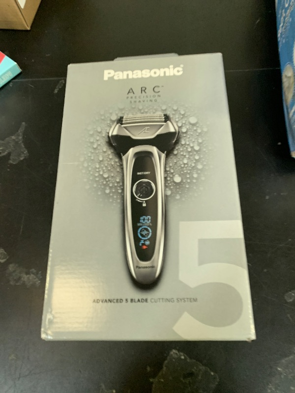 Photo 1 of Panasonic ARC5 Electric Razor for Men with Pop-Up Trimmer, Wet/Dry 5-Blade Electric Shaver with Intelligent Shave Sensor and Multi-Flex Pivoting Head – ES-LV65-S (Silver)