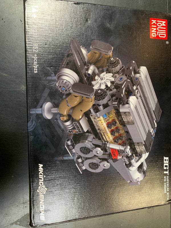 Photo 1 of Mould King W16 Engine Toys Building Sets, Model Engine Kit for Adults, V8 Mini Engine Scale Model with Motor, 10131 STEM DIY Building Kits That Works, Blocks for Adults Aged 14+(952 Pieces)