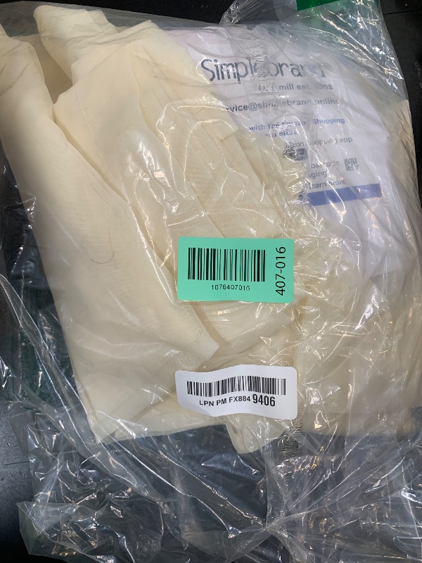 Photo 1 of Simplebrand Cream Red Sheer Curtains 96 Inches Long, Light Filtering Rod Pocket Solid Color Window Sheer Curtain Panels, Elegant Curtains & Drapes for Living Room, Bedroom 2 Panels, 59" W x 96" L