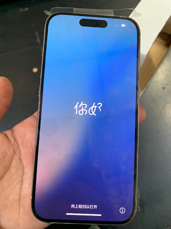 View 2 of Apple iPhone 15 Pro, 512GB, White Titanium - Unlocked (Renewed)