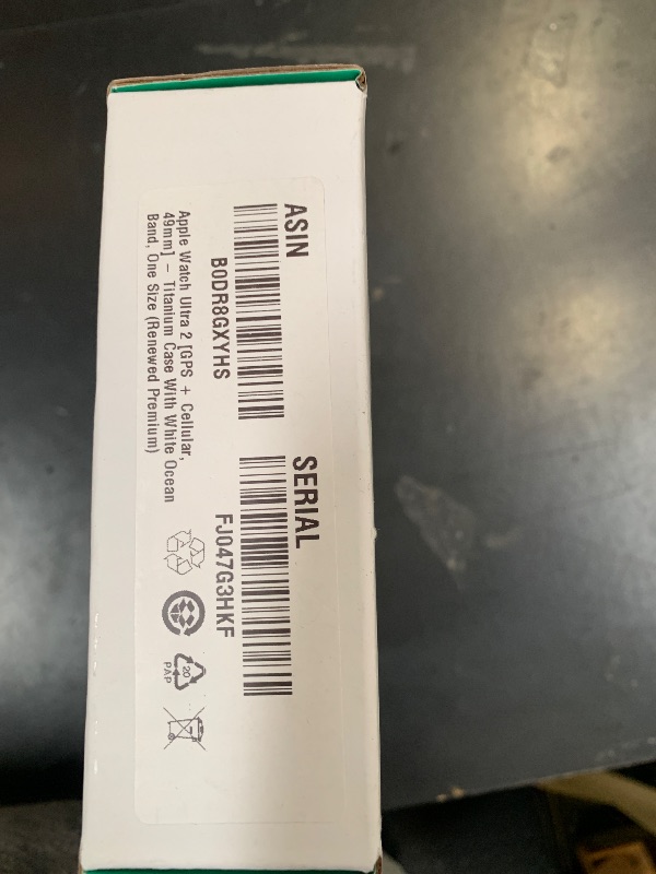 Photo 1 of Apple Watch Ultra 2 [GPS + Cellular, 49mm] - Titanium Case With White Ocean Band, One Size (Renewed Premium)