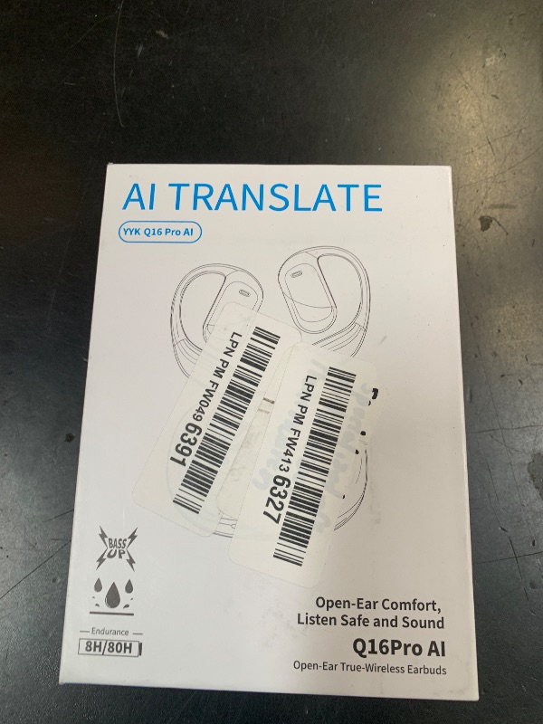 Photo 1 of AI Translator Earbuds Bluetooth 6.1, Open Ear Design with Touchscreen, Portable Translation Device for Travel & Learning