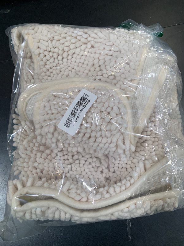 Photo 1 of OLANLY Bathroom Rugs 45x27, Extra Soft Absorbent Chenille Bath Rugs, Rubber Backing Quick Dry, Machine Washable Bath Mats for Bathroom Floor, Tub and Shower, Home Decor Accessories, Ivory