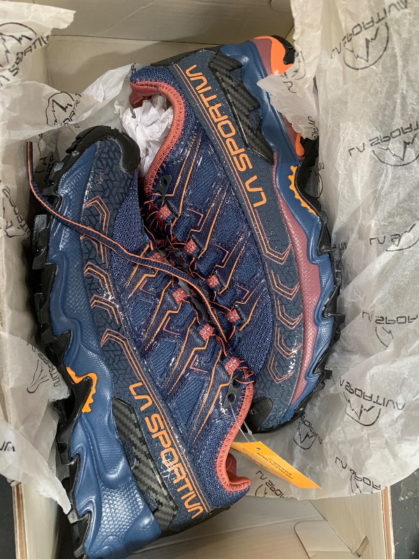 Photo 1 of La Sportiva Women's Ultra Raptor II Trail Running Shoes, Denim/Rouge, 5.5-6