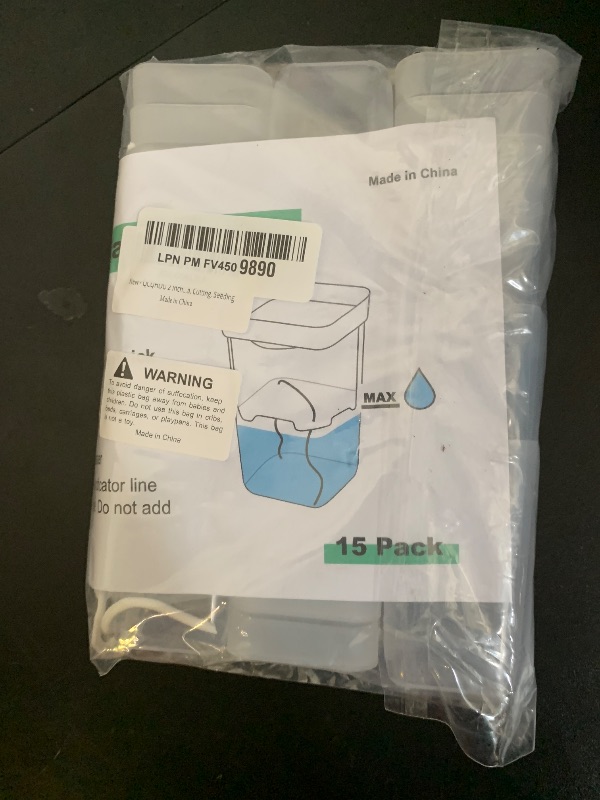 Photo 1 of QCQHDU 2 Inch Mini Self Watering Pots for Indoor Plants, 15 Pack Semi Hydroponic Pots, Small Clear Plastic Planters, Drainage Hole, Water Level Indicator, African Violets, Alocasia, Cutting, Seeding