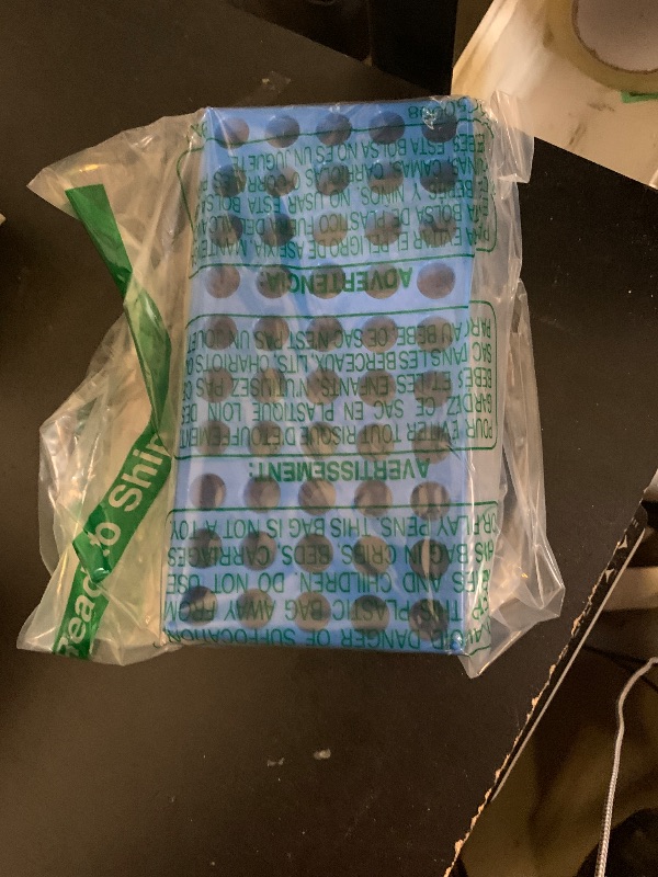 Photo 1 of (2 Packs) Vial Rack, 2ml HPLC Sample Bottles Rack Single Blue Holds 50 Standard 12 mm 2 mL vials, Stackable Tube Rack