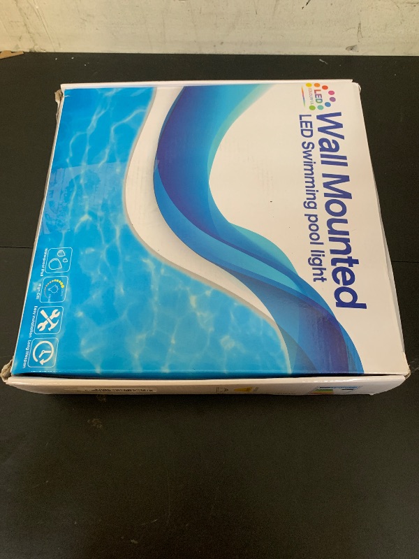 Photo 1 of YANWEI LED Pool Lights for Inground Pool with 3 Control Way (App/Remote/Manual Controller), 54W 10 Inch Color Changing Underwater Swimming Pool Light for 10" Large Wet Niches - 60FT