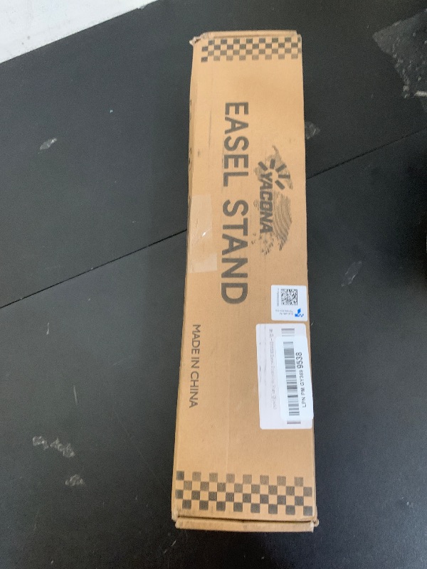 Photo 1 of Black Easel Stand for Sign, 47" Heavy Duty Metal Display Easel with Adjustable Chain, 4-Tier Art Easel for Painting, Wedding Sign, Posters & Commercial Display