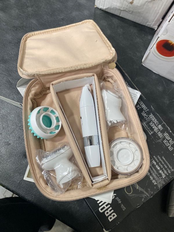 Photo 1 of Braun Epilator Silk-épil 9 Flex SkinSpa, Hair Removal Device, 360 Flex and Pivoting Head, Wet and Dry, Includes Shaver Head, Trimmer Comb, Massage Pad, Exfoliation Brush and BodyTrimmer, SES9-481 3D