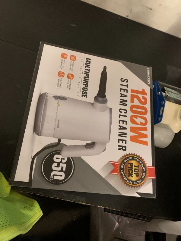 Photo 1 of TEEVOGO Handheld Steam Cleaner, 15s Fast Heating, Adjustable Steam, 650mL Large Water Tank, Pressurized Portable Steamer for Cleaning Home, Kitchen, Car, Bathroom, Tile, Furniture, Multi-Surface