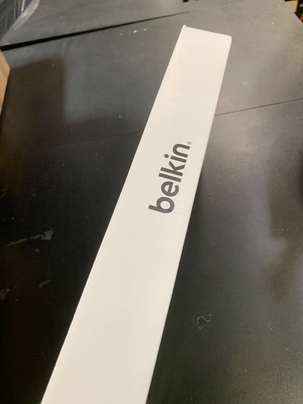 Photo 1 of Belkin 8-Outlet Surge Protector w/ 8 AC Outlets & 8ft Long Flat Plug, UL-listed Heavy-Duty Extension Cord for Home, Office, Travel, Computer Desktop, Laptop, Phone Charger - 2,500 Joules of Protection