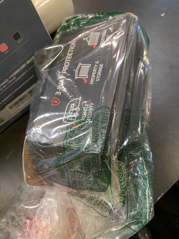 Photo 1 of Vehiclex 4-Pack Heavy-Duty Puck Lock Set – Keyed Alike, Hidden Shackle Lock – Rust-Resistant Security for Trailers, Garages, Containers – Red