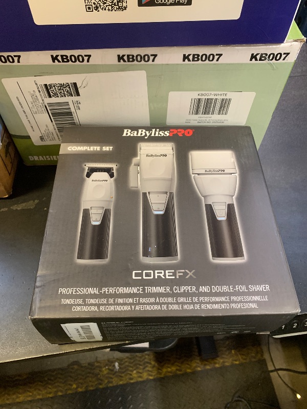 Photo 1 of BaBylissPRO COREFX Clipper, Trimmer, and Double Foil Shaver Prepack