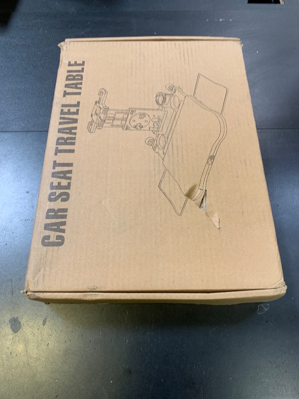 Photo 1 of [Upgraded] Car Seat Table with Expandable Tray - Car Desk for Laptop Car Backseat Mount, Car Trays for Eating with Non-Slip Pad/Phone&Tablet Holde, Car Accessories for Writing/Laptop/Dining/Work