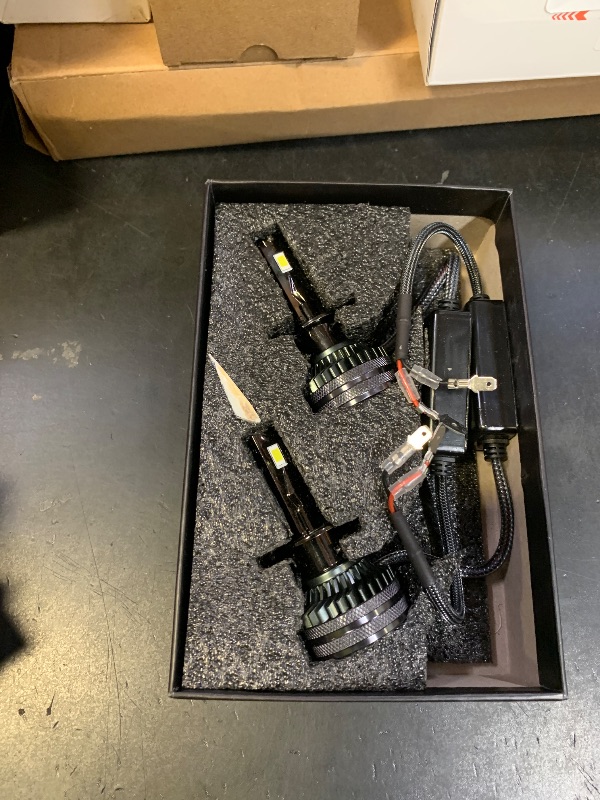 Photo 1 of Stemni H1 Bulbs, Ultra Bright H1 Light Bilbs, Plug-N-Play Installation, 6500K Pure White, IP68 Waterproof, Pack of 2