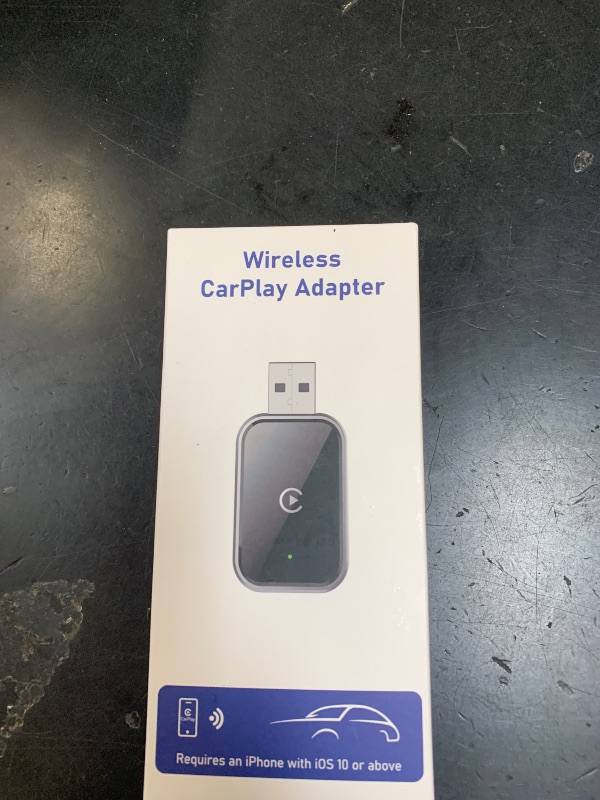 Photo 1 of Wireless CarPlay Adapter for iPhone, Convert Wired to Wireless Apple CarPlay Adapter, Mini Size with Extension Cable USB & USB-C/Type-C, Stable Control & No Delay, Black