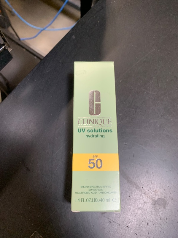 Photo 1 of Clinique UV Solutions Hydrating Sunscreen Broad Spectrum SPF 50 With Hyaluronic Acid + Antioxidants | No White Cast | Safe For Sensitive Skin, 1.3 Fl Oz