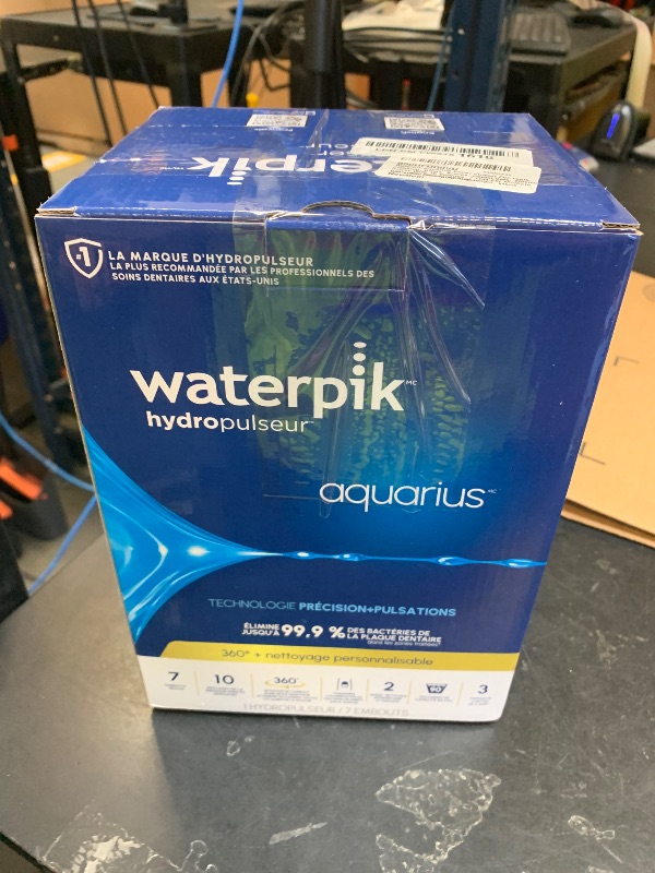 Photo 1 of Waterpik Aquarius Water Flosser For Teeth Cleaning, Gums, Braces, Dental Care, Electric Power With 10 Settings, 7 Tips For Multiple Users And Needs, ADA Accepted, White WP-660, Packaging May Vary