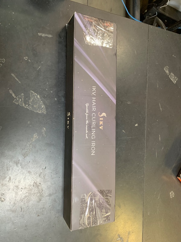 Photo 1 of 1 Inch Extra Long Barrel Curling Iron, Ceramic Tourmaline Curling Wand Professional Dual Voltage