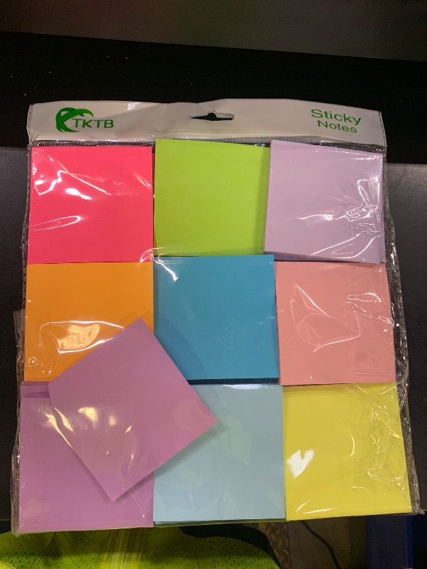Photo 1 of (18 Pads) Pop Up Sticky Notes 3x3 Refills, Strong Adhesive Memo Pad Bulk with 9 Bright Colors, Suitable for Home, Office, School, Clean Removal