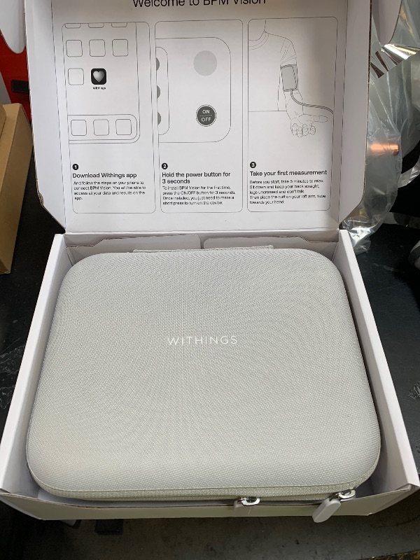 Photo 1 of Withings BPM Vision – Smart Arm Blood Pressure Monitor | FDA-Cleared | Easy-to-use, Accurate Systolic & Diastolic Measurements, Wide Range Cuff | Wi-Fi & Bluetooth | iOS & Android | FSA/HSA