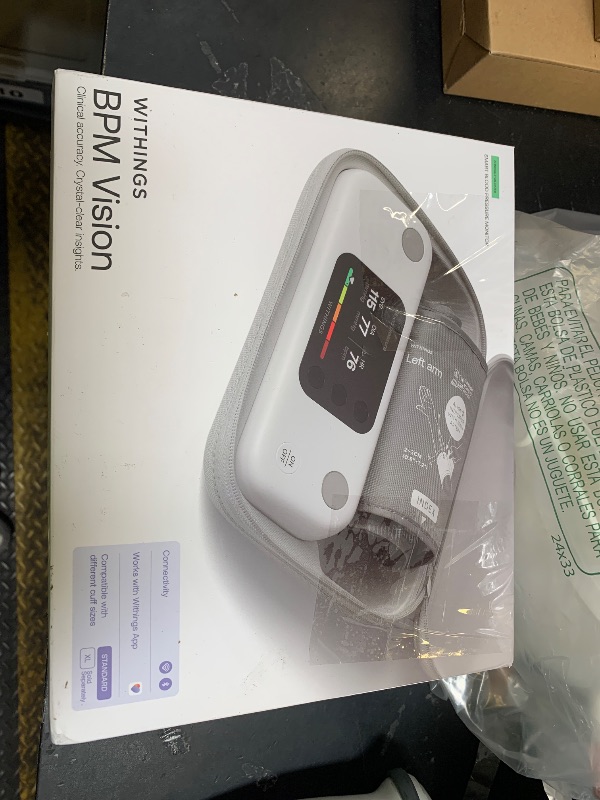 Photo 1 of Withings BPM Vision – Smart Arm Blood Pressure Monitor | FDA-Cleared | Easy-to-use, Accurate Systolic & Diastolic Measurements, Wide Range Cuff | Wi-Fi & Bluetooth | iOS & Android | FSA/HSA