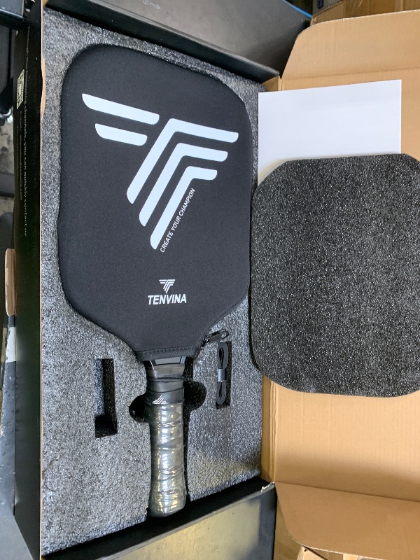 Photo 1 of TENVINA Pickleball Paddles Set of 2, Multi-Layer T700SC Textured Carbon Fiber Pickleball Paddle, 16MM Thicknesses Pickle Ball Paddle, Strong Spin & Power Surface of USAPA Approved Pickle Racket