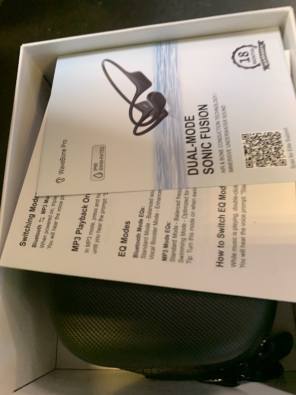 Photo 1 of VLOP Bone Conduction Swimming Headphones - IP68 Waterproof, Open-Ear MP3 Headphones with 32GB Memory, Bluetooth 6.0 Wireless Sport Headset for Running & Cycling, 8H Playtime(Black, Standard)