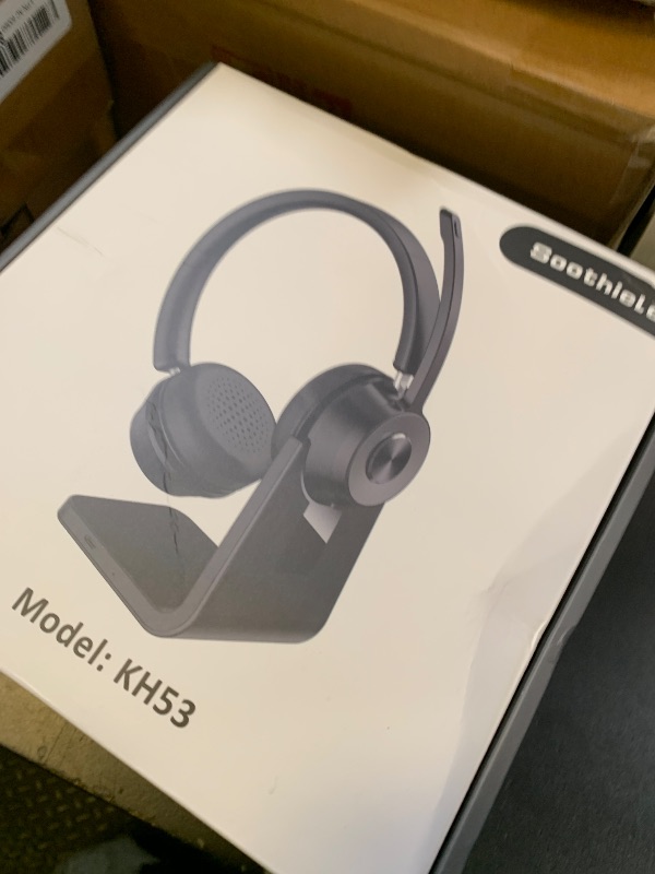 Photo 1 of (Upgraded Version) Wireless Headset, Bluetooth Headset with Noise Cancelling Microphone, Best Headphones with Mic Mute & USB Dongle for PC/Computer/Laptop/Cell Phones/Remote Work/Call Center