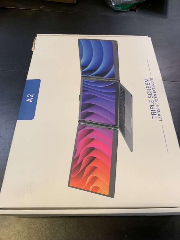 Photo 1 of FEZOBR Laptop Screen Extender, 14'' FHD 1080P IPS Portable Monitor for Laptop, Triple Screen Extender Monitor Plug-Play for Mac/Windows/Chrome, Fit 13”-17.3” Laptops