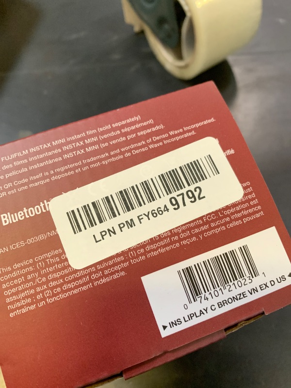 Photo 1 of Fujifilm INSTAX Mini LIPLAY Hybrid Instant Camera - Deep Bronze