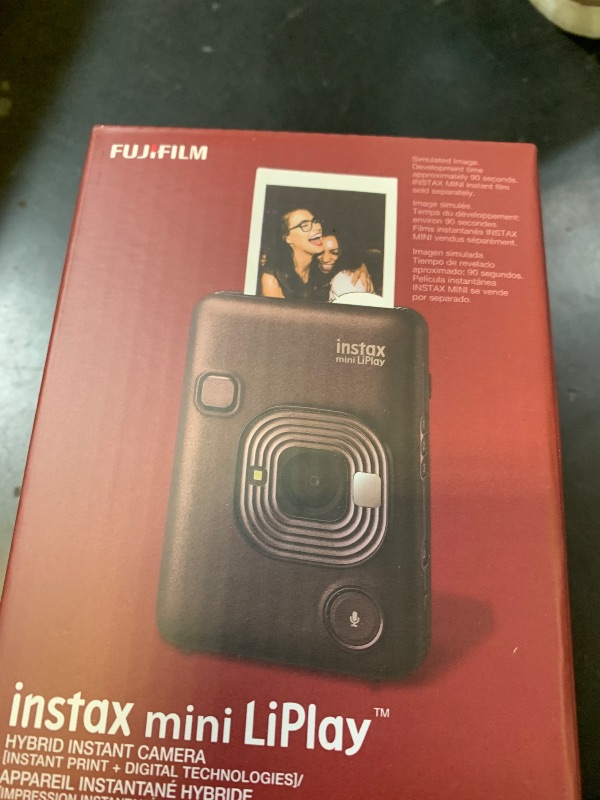 Photo 1 of Fujifilm INSTAX Mini LIPLAY Hybrid Instant Camera - Deep Bronze