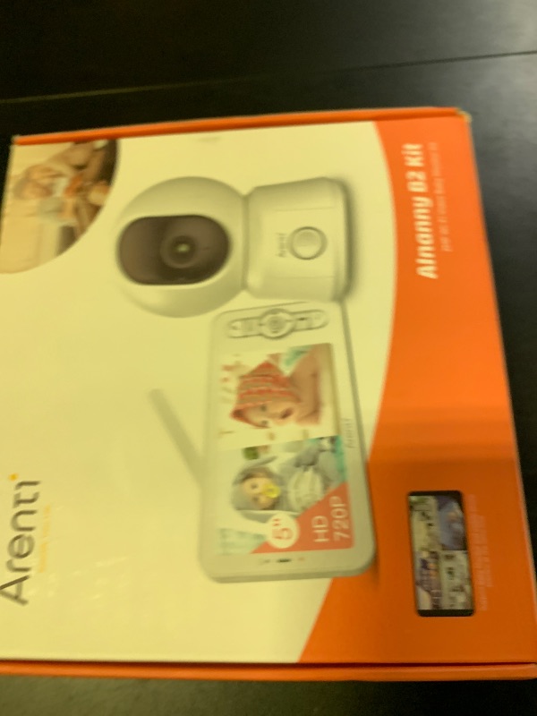 Photo 1 of ARENTI WiFi Baby Camera Monitor B2 Kit 2026 Upgraded, 5-inch Wireless Display, Smartphone App, Encrypted Connection, Lullaby, Super Night Vision, Auto Tracking, Temp Sensor, Support Local Storage