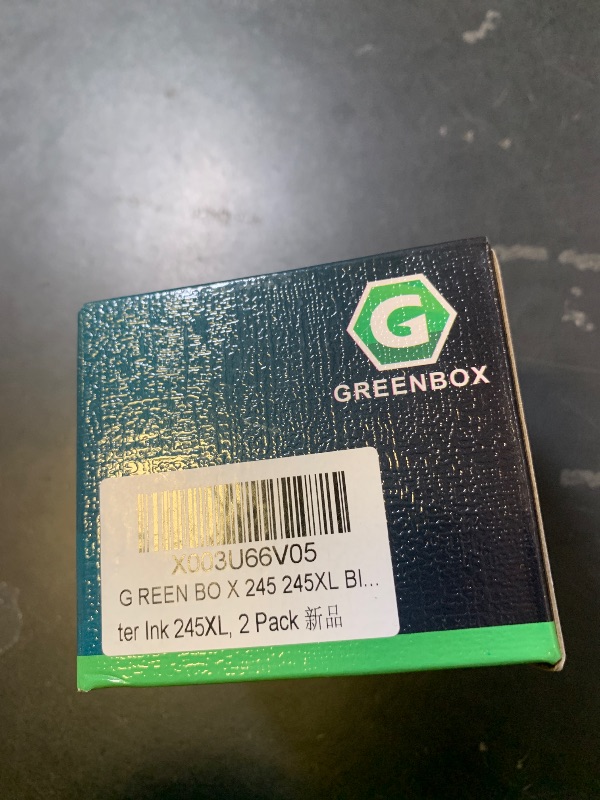 Photo 1 of GREENBOX 245 245XL Black Ink Cartridge Replacement for Canon PG-245XL Ink Cartridges for PIXMA MX490 MX492 MG2522 TR4500 TR4520 TS3322 TS202 TS3122 MG2500 MG2922 MG2920 Printer Ink 245XL, 2 Pack