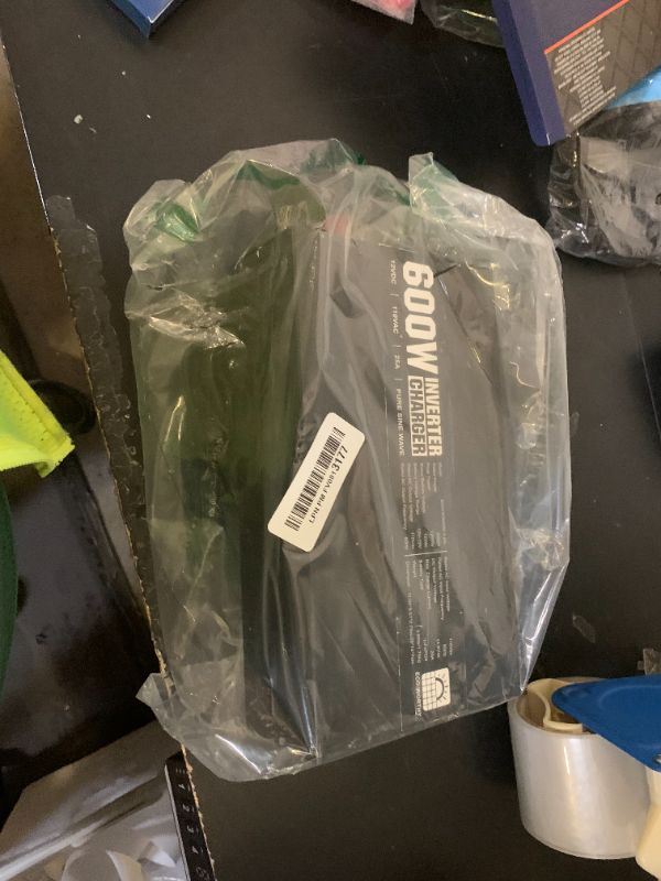 Photo 1 of ECO-WORTHY 600W Inverter Charger, 600W Pure Sine Wave Inverter & 30A LiFePO4 Battery Charger with 20ms UPS, DC 12V to AC 110V, Output Surge 1200W, for RV Lithium Batteries Roadtrip Essentials